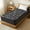 BLACK, variant on EMONIA Mattress Pad Queen Size Pillow Top Mattress Cover,Washable Mattress Topper,Breathable Soft Viscose Made from Bamboo,Mattress Protector Deep Pocket Fits 8-21 inches,White