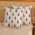 thumbnail image 4 of Christmas Pillow Covers 18x18 Inch 2 Pcs Red Green Black Christmas Tree Decor Throw Pillows Winter Xmas Holiday Outdoor Farmhouse Decoration Pillowcase Linen Cushion Cover for Couch Sofa Bed, 4 of 6
