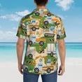 thumbnail image 4 of Fuzoiu Construction Machinery1 Print Hawaiian Shirt for Men, Summer Beach Casual Short Sleeve Button Down Shirts, Men’s Beach Summer Shirts with Pocket,Large, 4 of 7