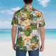 thumbnail image 4 of Fotbe Construction Machinery1 Camisa Hawaiana para Hombre Unisex – Camisa Casual de Verano con Botones de Manga Corta de Algodón y Lino,X-Large, 4 of 7
