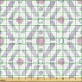 thumbnail image 2 of Ambesonne Purple Stripe Fabric by the Yard Upholstery, Grunge Rhombus Print, 5 Yards, Pale Lavender Soft Pink, 2 of 5