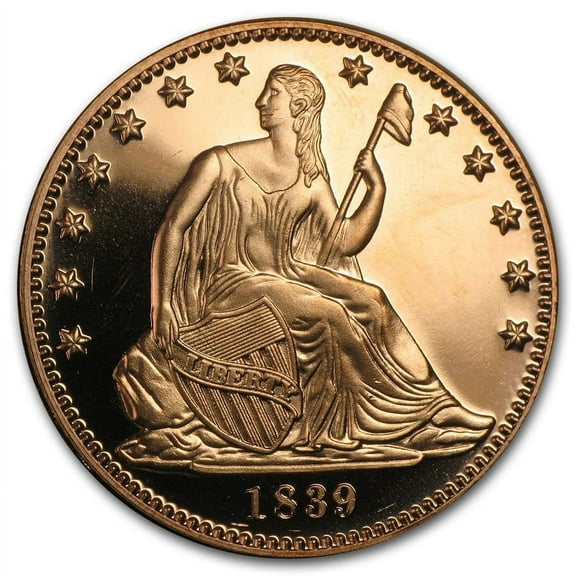 1 oz Copper Round - Seated Liberty