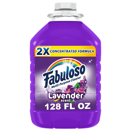 Fabuloso Multi Surface All Purpose Floor Cleaner, Lavender Scent, 128 fl oz
