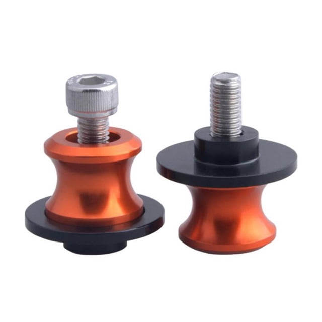 Juego de 2 carretes de brazo superior oscilante para motocicleta de 8MM M8, deslizadores, tornillo CNC, soporte oscilante naranja Zulema Tornillos del soporte del brazo oscilante