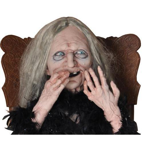 HALLOWEEN LIFE SIZE ANIMATED  LAUGHING HAG  HORROR PROP DECORATION HAUNTED HOUSE 