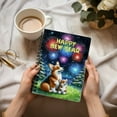 thumbnail image 3 of Happy New Year Corgi Family Cheer Winter Midnight Firework Spiral Bound Journal Welsh Corgi Dog Lover Gifts Idea 5x7in Spiral Notebook - 02025, 3 of 5