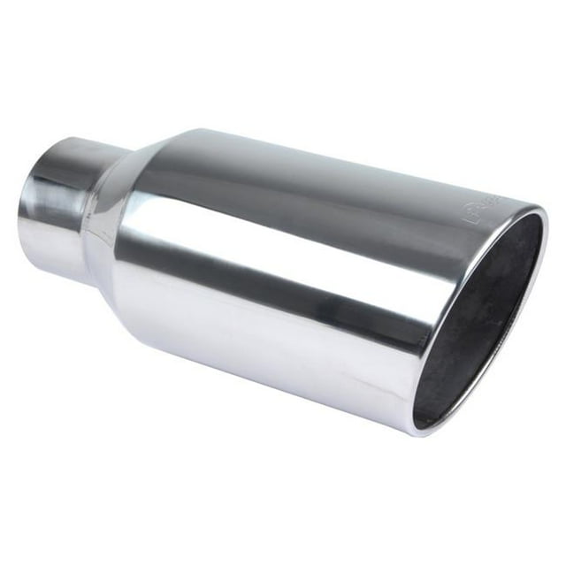 Pypes Performance Échappement PYPEVT508 Embout de Tuyau d'Arrière à Boulon Roulé 5 x 8 x 18 Po, Blanc