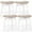 White, variant on Summit Living 24 inch Wooden Saddle Bar Stools for Kitchen Set of 2, Linen Backless Counter Height Stool, White