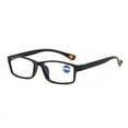 thumbnail image 3 of 4 Packs Unisex Fashion Rectangular Reading Glasses Blue Light Blocking Readers for Men Women +3.00, 3 of 6