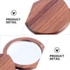 thumbnail image 3 of Espejo cosmético de madera de bolsillo, portátil, para mujeres y niñas., 3 of 8