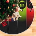 thumbnail image 5 of FMSHPON Halloween Colorful Pumpkin Bat Xmas Christmas Tree Skirt Stand Mat for Holiday Party Decoration Indoor Outdoor 48 inches, 5 of 6