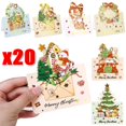 thumbnail image 2 of Tarjetas de Felicitación de Navidad para el hogar, accesorios de decoración de sobres de 20/10/5/1 piezas, regalos de bronceado plegables, 2 of 4