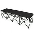 thumbnail image 2 of Brybelly SCOA-706 Banc Pliant Portable 4 Places de 6 Pi, Noir, 2 of 7