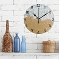 thumbnail image 3 of GZHJMY Summer Beach Wall Clock,Silent Non Ticking 10 Inch Battery Operated Round Wall Clocks for Kitchen,Home,Bedrooms,Office Decor, 3 of 6