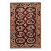 Rugsotic Carpets Hand Knotted Wool & Silk Eco-Friendly Oriental 6'x9' Area Rugs Rectangle Multicolor Classic Traditional Design High Pile Indoor Handmade Rug for Living Room, Bedroom AF0106