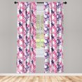 thumbnail image 5 of Ambesonne Abstract Window Curtains, Paint Stains, Each 28" W x 95" L, Pink Purple White, 5 of 5