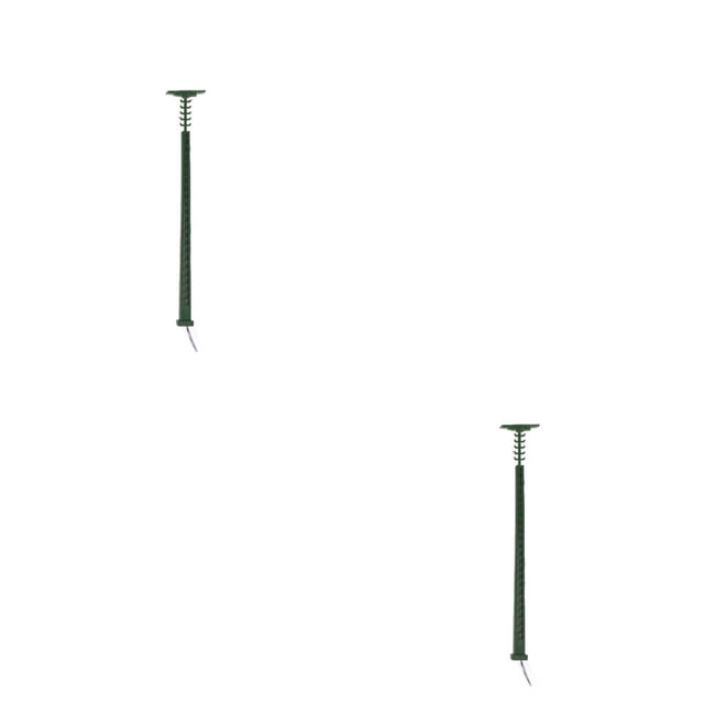 Lámpara de vía férrea Yuarrent LED metal decoración Verde 2piezas