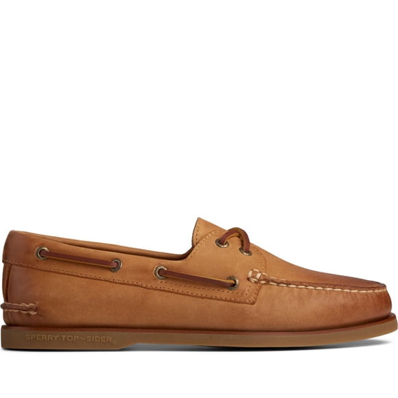 Sperry Men's Gold A/O 2-Eye Boat Shoe in Medium Beige 8