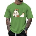 thumbnail image 1 of toraway Chemises pour Hommes Graphiques Anime Été Homme Chemise Décontractée Imprimée Blouse Manches Courtes Col Rond Hauts L, 1 of 4