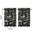 thumbnail image 4 of Vintage Kitchen Food Cooking Chef Tier Cafe Curtains for Bathroom Living RV Rod Pocket Window Drapes 36 Inch 2 Panels Set 28"x36" 2 Panels Window Treatment Tiers, 4 of 4