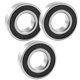 thumbnail image 1 of 3 Pcs 6205RS 52mm x 25mm x 15mm Rodamiento de Bolas de Surco Profundo Sellado de Goma de Una Fila para Motor Eléctrico, 1 of 1
