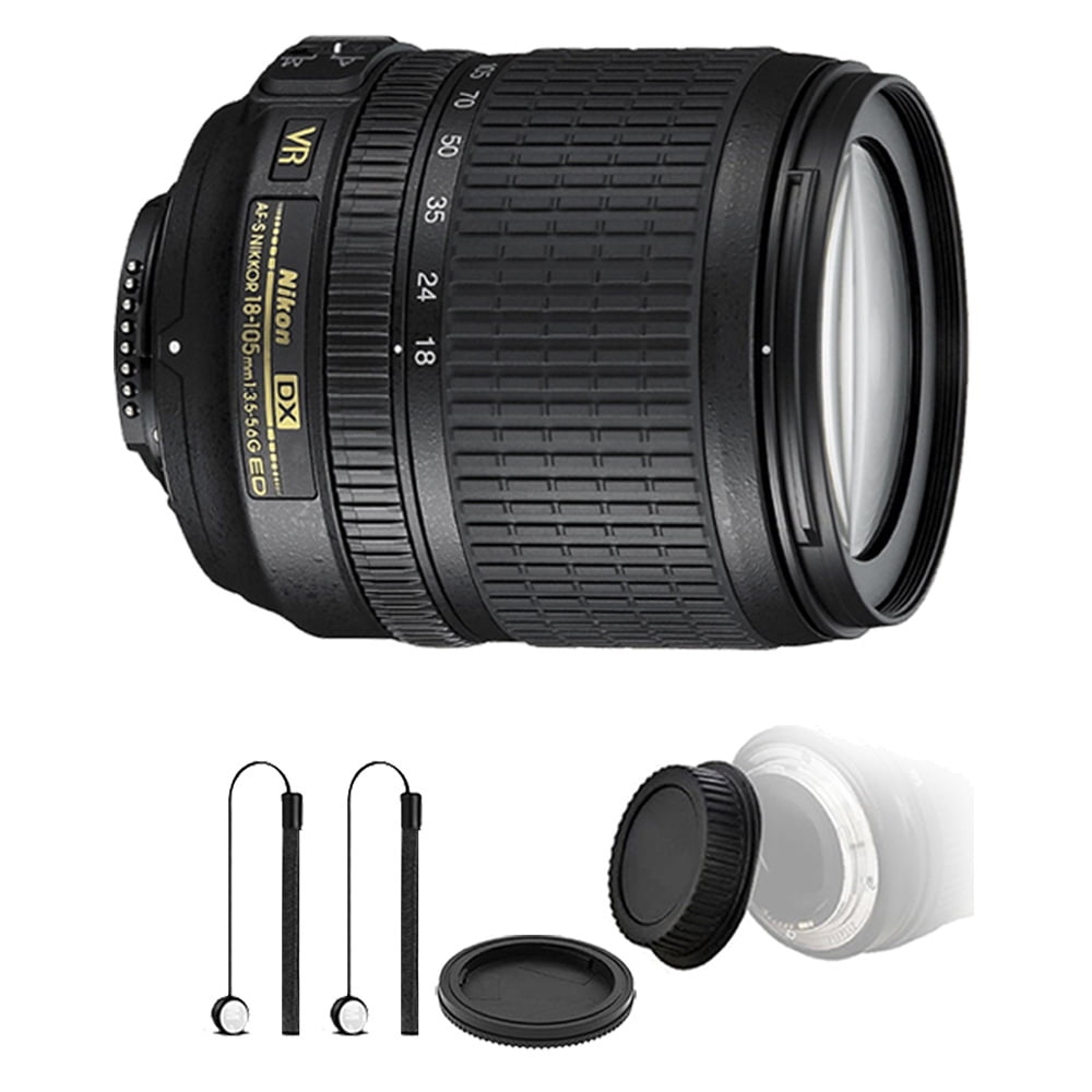 Nikon 18 105mm F 3 5 5 6 Af S Dx Vr Ed Nikkor Lens For Nikon D5000 D5100 D50 D5300 With Accessories Walmart Com Walmart Com