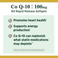 thumbnail image 3 of Nature's Bounty CoQ10 100 mg + L-Carnitine Softgels for Heart, 60 Count, 3 of 6