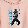 thumbnail image 3 of Mortal Kombat - Sub Zero Lin Kuei - Juniors Cropped Pullover Hoodie, 3 of 5