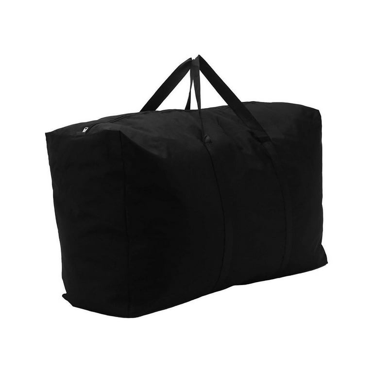 4xReusable Extra Large Plastic Fabric Shopping Laundry Moving Storage Bag  Zipper