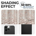 thumbnail image 3 of Superior Blackout Leaves Curtains Set of 2, Light Filtering Grommet Curtain Panel Set, Bronze, 42"W x 108"L, 3 of 7