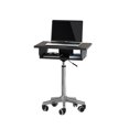 thumbnail image 4 of Techni Mobili Folding Table Laptop Cart. Color: Graphite, 4 of 5