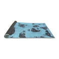 thumbnail image 2 of Ahgly Company Indoor Square Abstract Light Blue Modern Area Rugs, 5' Square, 2 of 4