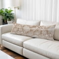 thumbnail image 2 of Brown Coastal Body Pillow Cover 20 x 54 Inch Decorative Pillow Cover Nautical Coral Starfish Shell Octopus Sea Lumbar Pillowcase Seasonal Rectangle Cushion Case for Couch Sofa Bed Living Room, 2 of 9