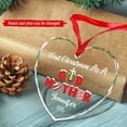 thumbnail image 2 of First Christmas As A Godmother 2025 Ornaments, Personalized Name New Godmother Glass Christmas Ornament, Baby Announcement Ornament Gift for Godmom, Custom 1st Xmas As Godmothers Heart Ornaments, 2 of 5