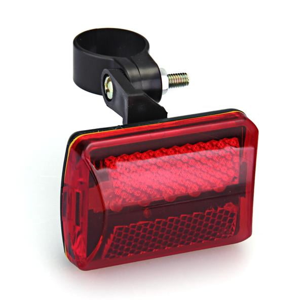 Red Bicycle Bike Rear Tail Light 5LED Safety Flashing Mount AA Battery Powered