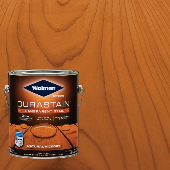 Natural Hickory, Wolman Satin Durastain Transparent Stain- Gallon, 1 Pack