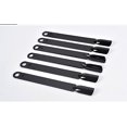 thumbnail image 5 of 150 PCS Fan-shaped Nail Art Tips Sticks Display Polish Board Display Practice Sticks Tool with Metal Split Ring Holder, Black, 5 of 5