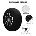 thumbnail image 2 of Rateoe Colorful Flower Sea Turtle Pattern Tire Cover Wheel Protectors Weatherproof Wheel Covers Universal Fit for Trailer Rv SUV Truck Camper Travel Trailers Accessories-16 inch, 2 of 6