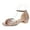 Gold, variant on Women's Open Toe Strappy Sandals, Sandals for Wedding, Bride Dress Shoes, Summer Low Block Heel Sandals, Bling Gold Sandals Silver 9.5