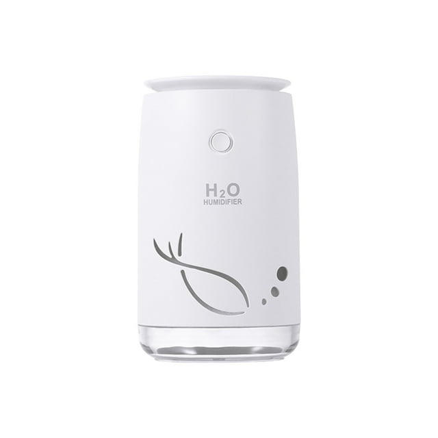 SMihono Mini Humidificateurs pour Chambre à Coucher, Humidificateur Queue de Poisson, Purificateur Portable USB de Bureau, Veilleuse Colorée en Liquidation