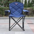 thumbnail image 5 of Sunnyfeel XXL Oversized Camping Chair 800 LBS Heavy Duty Padded Folding Lawn Chair with Cup Holder, Blue, 5 of 7