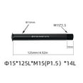 thumbnail image 1 of Bike Bicycle Replacement Front/Rear Thru Axle 12/15mm 122-181L P1.5/P1.75, 1 of 8