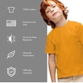 thumbnail image 4 of Batman Vintage Bat Logo On Gold Kids T Shirt (X-Large) for Youth Toddler Boys and Girls, Gold, 4 of 5