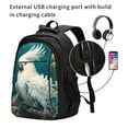 thumbnail image 2 of Balery Tropical Parrot Floral Artwork Mochila con carga USB para hombre y mujer - Mochila impermeable y antirrobo para portátil con puerto USB para viajes, trabajo, estudios y universidad, 2 of 7