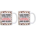 thumbnail image 1 of ThisWear Gift for Truck Driver Drink Coffee Be Amazing and Sleep 11 ounce 2 Pack Coffee Mugs Coffee Bean, 1 of 4