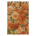 thumbnail image 4 of Elegant Orange Floral Blackout Curtains for Living Room Bedroom 55W x 72/84L Insulated Window Drapes 2 Panels, 4 of 6