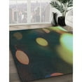 thumbnail image 3 of Ahgly Company Machine Washable Indoor Square Transitional Charcoal Black Area Rugs, 3' Square, 3 of 7