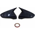 thumbnail image 4 of Compatible For Hyundai Veloster N 2018-2023 Horn Pair Rearview Mirror Cover Side Reversing Mirror Cap Rear View Trim Accessories(Carbon Look), 4 of 7