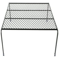Black Iron Kitchen Shelf Organizer with Ventilated Design for Home Use Large Size 17.5x12.5x43.5