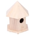 thumbnail image 1 of Birdhouse, Bird Nesting Box, Soft Durable Natural Wooden Six Support Brackets For Outdoor Gardens, 1 of 8